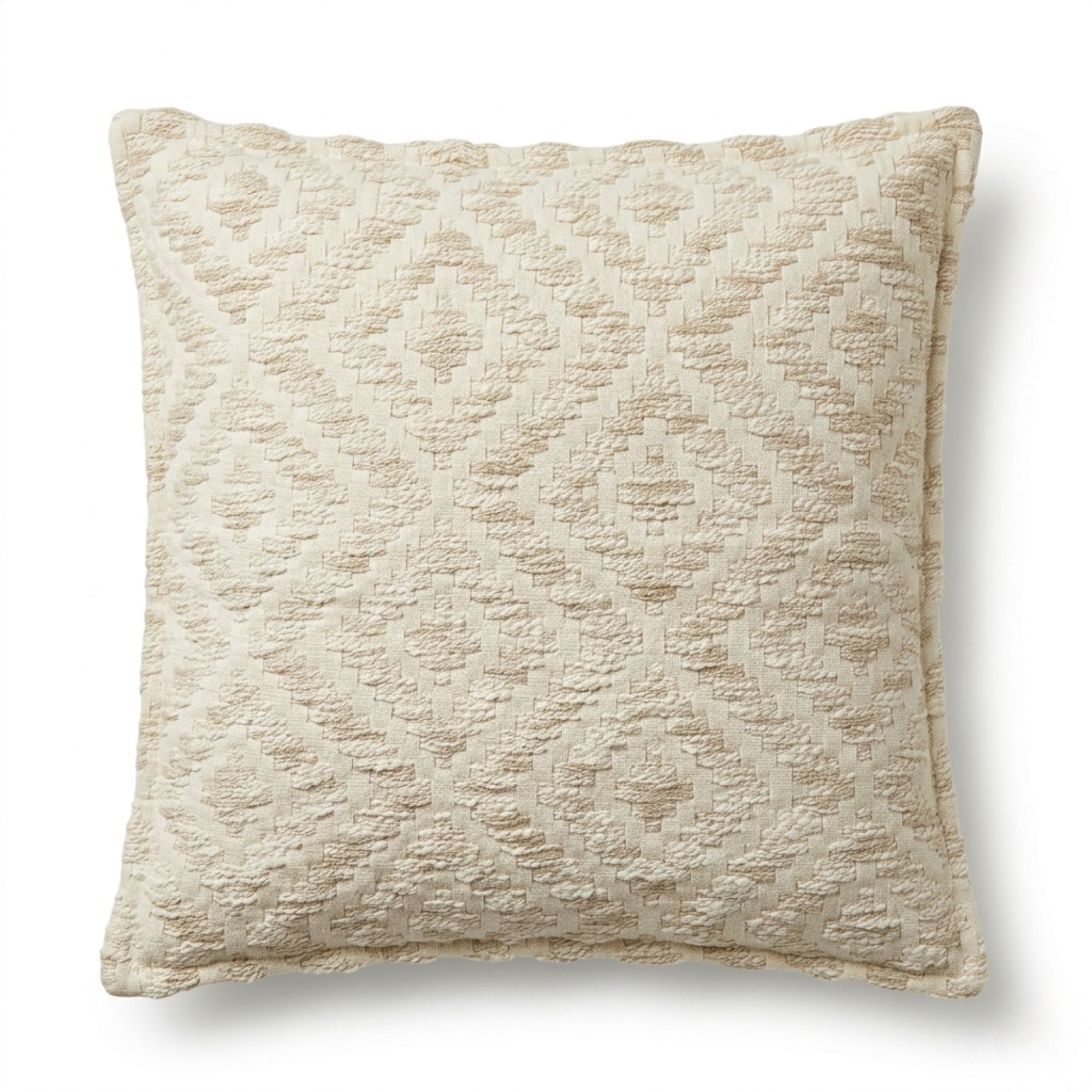 Classic Cushion Cover - Neutral Geo Creme - 45x45cm