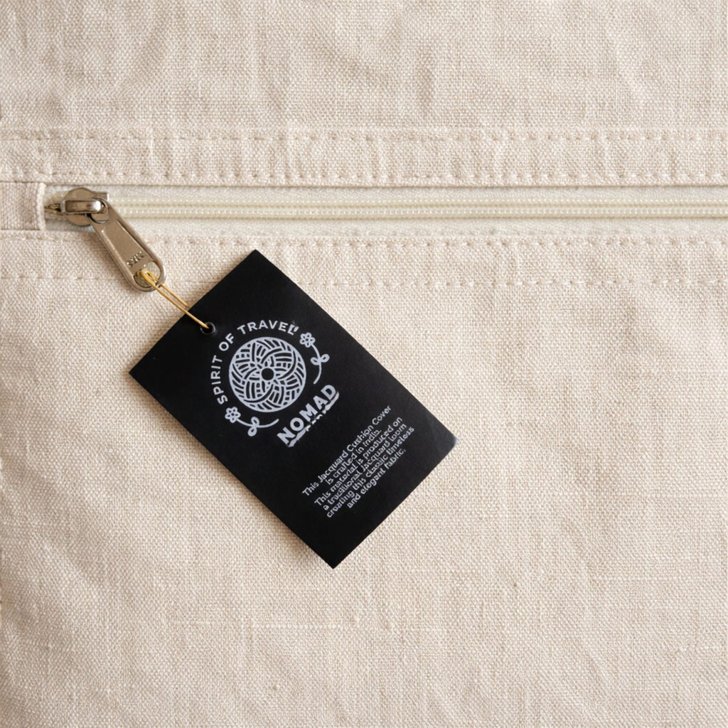 Classic Cushion Cover - Neutral Geo Creme - 45x45cm