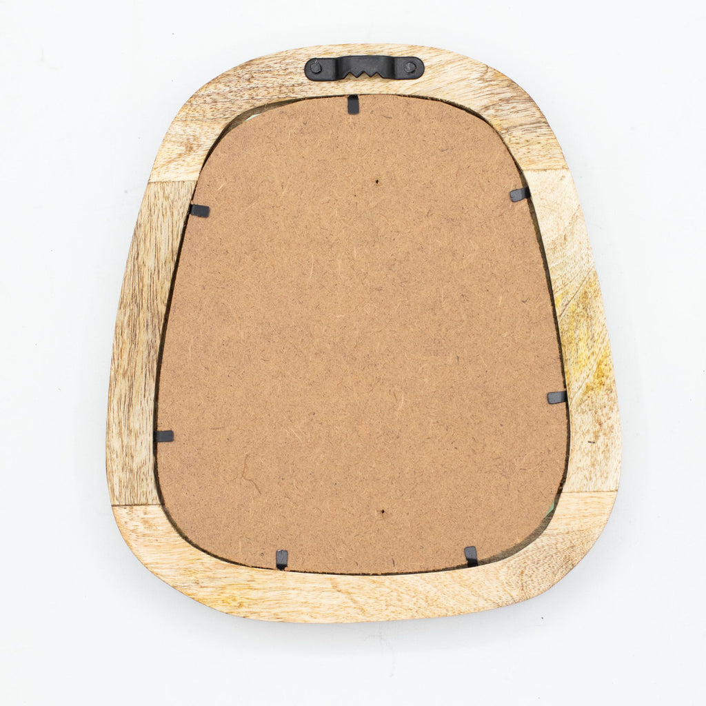 Set of 3 Pebble Shaped Mirrors - Dark Brown Finish