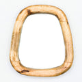 Set of 3 Pebble Shaped Mirrors - Light Wood Finish